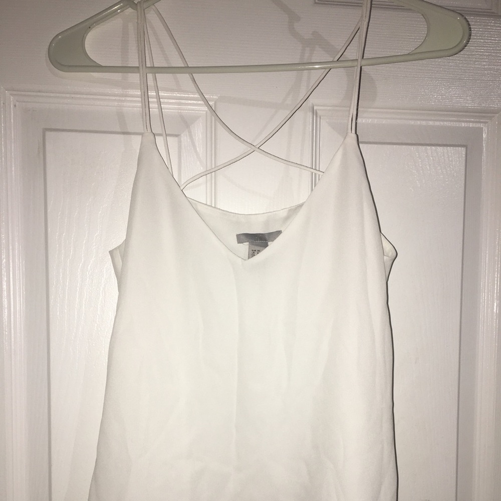 Strapped white cami